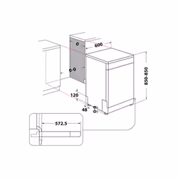 Hotpoint HFC 3C26 CW X Lave-vaisselle Pose libre 14 couverts E - Vue supplémentaire 19