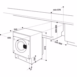 Indesit BI WMIL 71252 EU N Lave-linge Frontal 7 kg 1200 tr/min Blanc - Vue supplémentaire 13