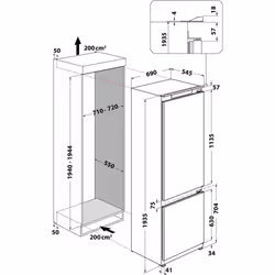 Indesit IND 401 réfrigérateur-congélateur Intégré 400 L F Blanc - Vue supplémentaire 15