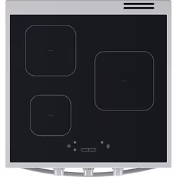 Indesit IS67IQ5PCW Cuisinière Electrique Plaque avec zone à induction Noir, Blanc A