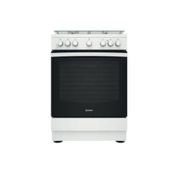 Indesit IS67M5PCW/FR Cuisinière Electrique Combi Noir, Blanc A