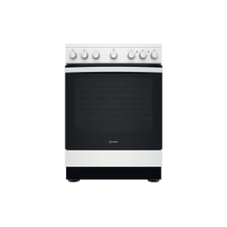 Indesit IS67V5PCW/E Cuisinière A Electrique Plaque avec zone à induction Noir, Blanc