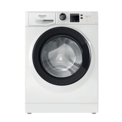 Hotpoint Lave-linge à chargement hublot, 10 kg de capacité, programme rapide, classe A, blanc - Design compact et efficace
