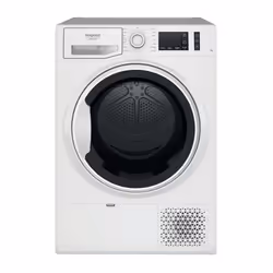 Hotpoint NT M11 92WK IT R, Pose libre, Charge avant, Pompe à chaleur, Blanc, Boutons, Rotatif, Noir, Blanc