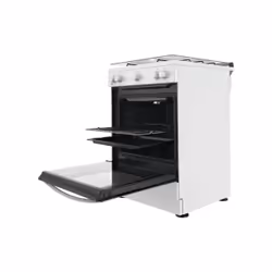 Indesit IS67G1KMW/E/1 Cuisinière Gaz Noir, Blanc A+