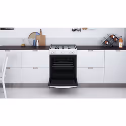 Indesit IS67G1KMW/E/1 Cuisinière Gaz Noir, Blanc A+ - Vue supplémentaire 7