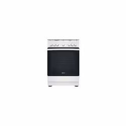 Indesit IS67M5PCB/FR/1, Cuisinière, Noir, Blanc, Rotatif, Blanc, Devant, Combi