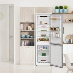 Réfrigérateur combiné congélateur - INDESIT - INK25362S5E - 2 portes - 315 L - 186x60x66 cm - Silver