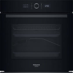 Four encastrable - Pyrolyse - HOTPOINT - HA4S80PM0BA - Noir - Porte froide - 73 L - 595 x 564 x 595 cm