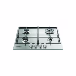 Indesit THP 642 W/IX/I 1 Acier inoxydable Intégré 60 cm Gaz 4 zone(s) - Vue supplémentaire 2