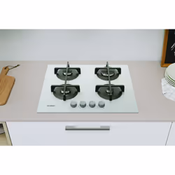 Indesit ING 61T/WH 1 Blanc Intégré 60 cm Gaz 4 zone(s) - Vue supplémentaire 4