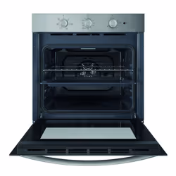 Indesit IO 2350H X 66 L Noir, Acier inoxydable