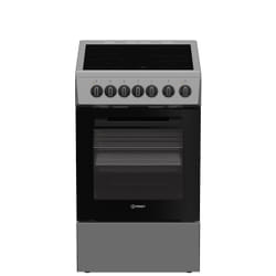 Indesit I5V3PCS Cuisinière Electrique Céramique Noir, Acier inoxydable