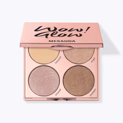 MESAUDA Wow!Glow, Poudre, Palette, Beige, Radiance, 12 g, Femmes