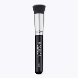 MESAUDA F04 Buffer Foundation, Pinceau fond de teint, Plat, Fin, Synthétique, Noir, Bois