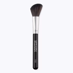 MESAUDA F05, Pinceau à fard, Courbe, Synthétique, Noir, Bois, Femmes