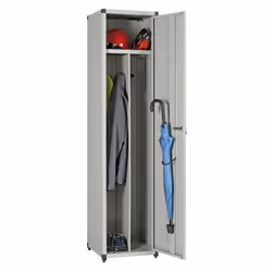BRICO 7 VERMIERS: 43X44X183H CM, planète métallique, diviseur propre et sale, porte-supports. gris couleur ral 7038 Utilisati ...
