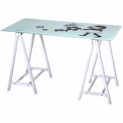 Structure en acier, haut en verre 8 mm. Dimensions l120xp60xh72 cm., 0
