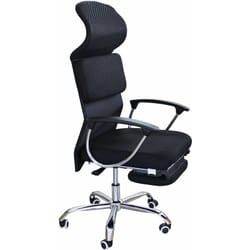 Armchair de bureau ergonomique sur un filet respirant avec appui et repose-pied de New York