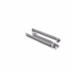 CAME - PAIRE DE BRAS TÉLESCOPIQUES DROITS (STRAIGHT) AVEC TUBE RECTANGULAIRE 40 X 10 MMACCESSOIRE POUR MOTORÉDUCTEURS SÉRIE E ...