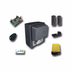 CAME - KIT DE MOTORISATION 230V AC AVEC ENCODEUR POUR PORTAILS COULISSANTS JUSQU'À 400 KG 14 MT, AVEC ARMOIRE DE COMMANDE ET  ...