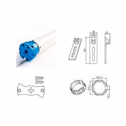 CAME - KIT MOTEUR TUBULAIRE FILAIRE POUR VOLETS ROULANTS MONDRIAN 5, 40 NmCOUPLE MAXIMUM 40 NmPOIDS MAXIMAL À SOULEVER 74 kg ...