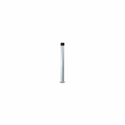 Colonne en aluminium anodisé naturel avec support anti-effraction pour série SET (001SEM-2), hauteur 1 m.