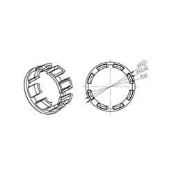 Adaptateur pour tuyau zf 45 Came YK4112