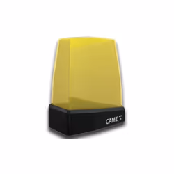 CAME - CLIGNOTANT DE SIGNALISATION À LED AVEC ALIMENTATION DE 24V AC - DC JUSQU'À 230V AC, AVEC UN DÔME JAUNE- CONCEPTION SOI ...