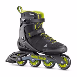 Rollers Rollerblade Zetrablade Elite - Noir/lime - 44 - Homme - Adulte - Glisse urbaine