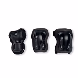Rollerblade Skate Gear JR 3 Pack, Roller skate, Skateboard, XS, SML, Enfant, Noir, Grey