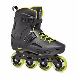 Roller freestyle - ROLLERBLADE - LIGHTNING 80 - Noir Lime - Mixte - Glisse urbaine