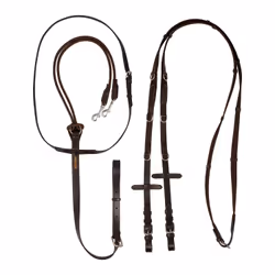 Gogue pour cheval en cuir et nylon Acavallo Italian Dori