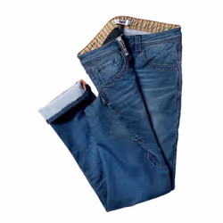 Pantalon denim jeans souple avec porte mètre et marteau. 99% coton, 1% élasthanne -380 g/m².