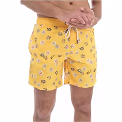 Short de bain imprimé fleuri - Karl Lagerfeld - Homme - Jaune - Natation - Respirant