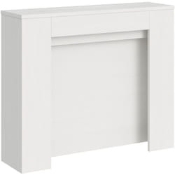 Console extensible 90x25/211 cm Kiba Frêne Blanc