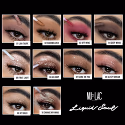 Mulac Cosmetics Liquid Soul ombre à paupière 05 First Light Colle pailletée, Lumineux - Vue supplémentaire 3
