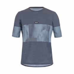 T-shirt technique - Santini - Forza Indoor - Gris/Bleu - XS - Homme
