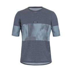 T-shirt technique - Santini - Forza Indoor - Gris/Bleu - XS - Homme