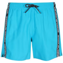 Short de bain - Emporio Armani - Homme - Bleu - Coupe droite - Taille élastiquée