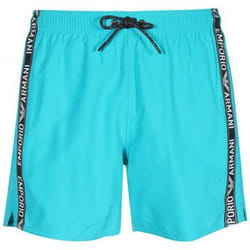Short de bain - Emporio Armani - Homme - Bleu - Coupe droite - Taille élastiquée