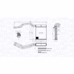 Radiateur de chauffage MAGNETI MARELLI 350218453000