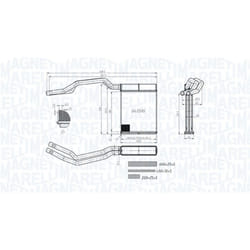 Radiateur de chauffage MAGNETI MARELLI 350218453000