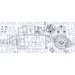 Démarreur MAGNETI MARELLI 063721114010