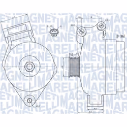 Alternateur MAGNETI MARELLI 063731925010