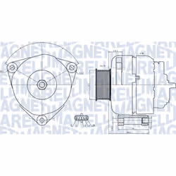 Alternateur MAGNETI MARELLI 063731739010
