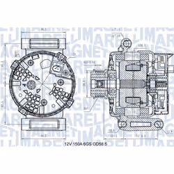 Alternateur MAGNETI MARELLI 063731546110