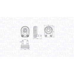 Radiateur d'huile, huile moteur MAGNETI MARELLI 350300001400