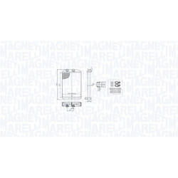 Échangeur de chaleur, chauffage habitacle MAGNETI MARELLI 350218519000