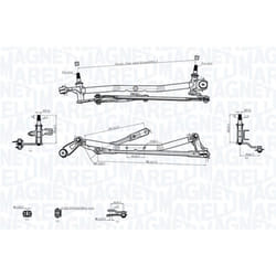 Tringlerie d'essuie-glace MAGNETI MARELLI 085570736010